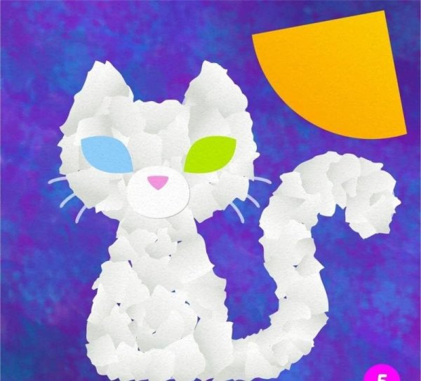 Аппликация из бумаги