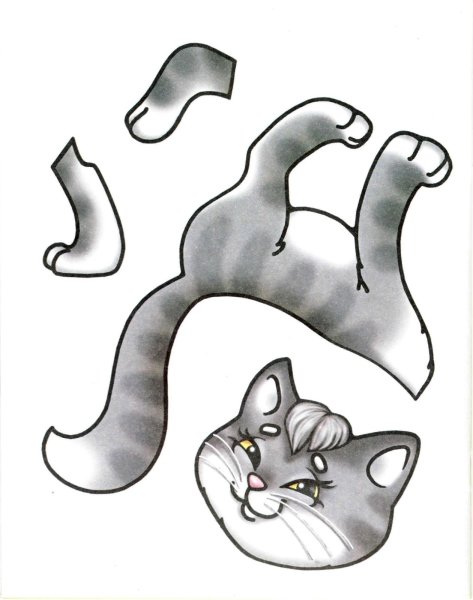 Аппликация кошечка