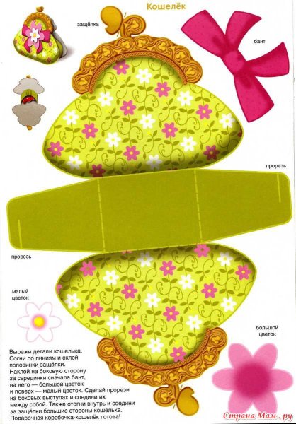 Подарочная коробка шаблон