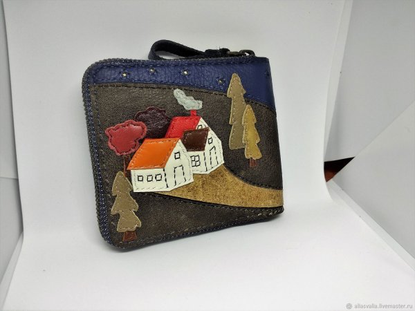 Красивые кошельки с аппликацией