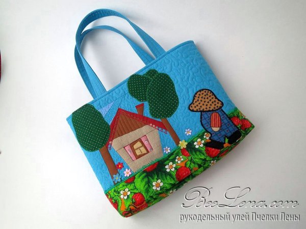 Лоскутные домики и др. На сумку