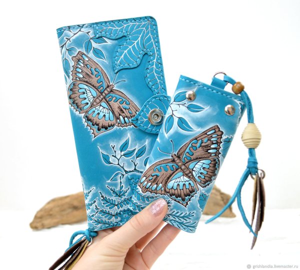 Кошелек с бабочками