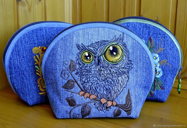 Подушки из джинсовой ткани