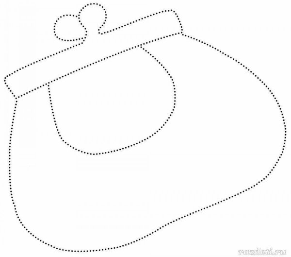 Трафарет сумочка для аппликации