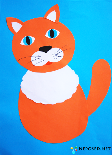 Аппликация кот