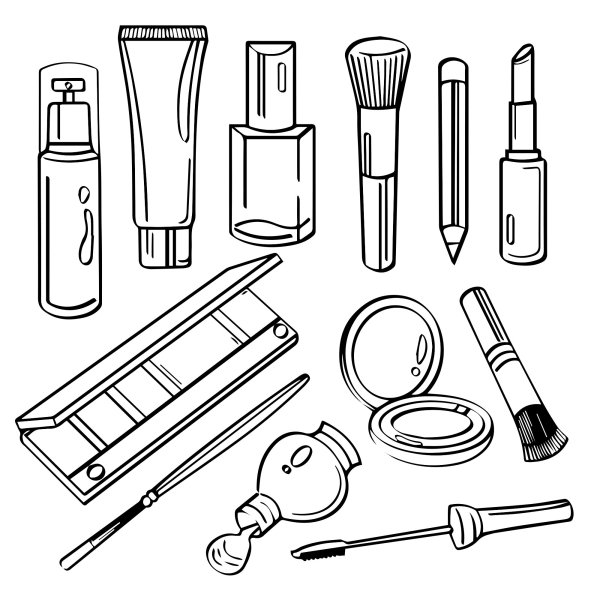 Раскраска косметика