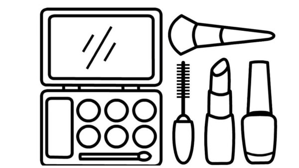Косметика раскраска для девочек