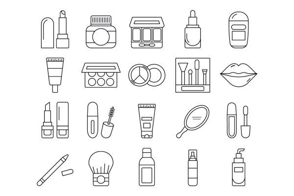 Раскраска косметика