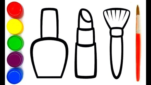 Раскраска косметика