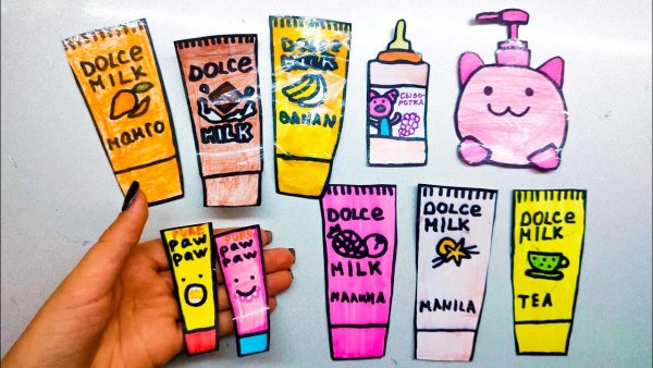 Бумажная косметика для уточки лалафанфан Дольче Милк бумажная