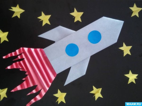 Аппликация на тему космос