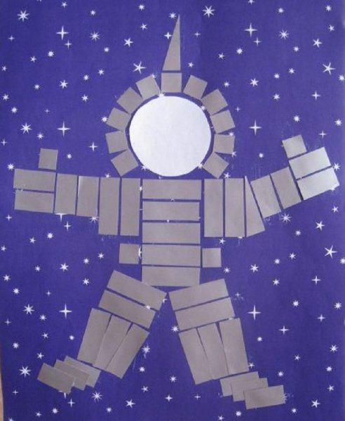 Аппликация космонавт