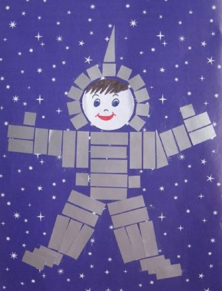 Аппликации на тему космос для детей