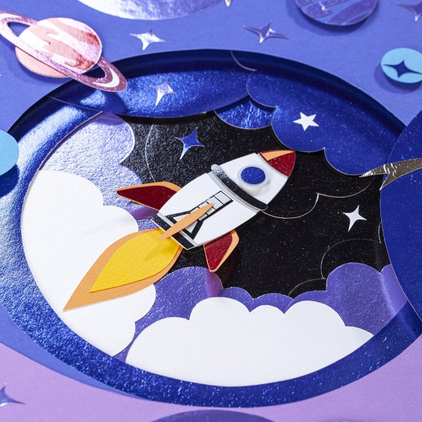 3д аппликация космос