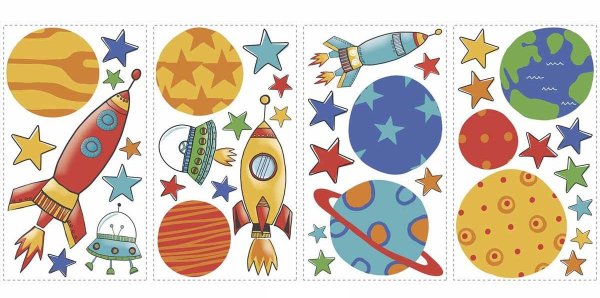 Аппликация космос для детей