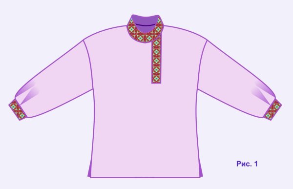 Шаблон русской рубахи
