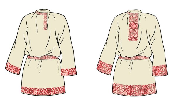 Рубаха-косоворотка древняя Русь