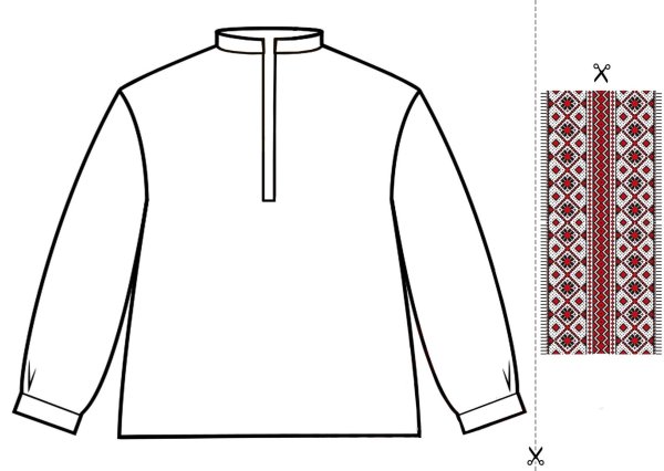 Рубашка раскраска для малышей