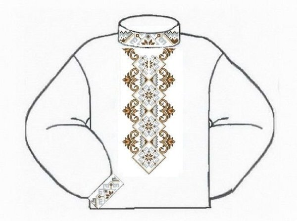 Узоры для рубахи народного костюма