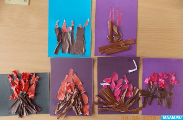 Костер из бумаги