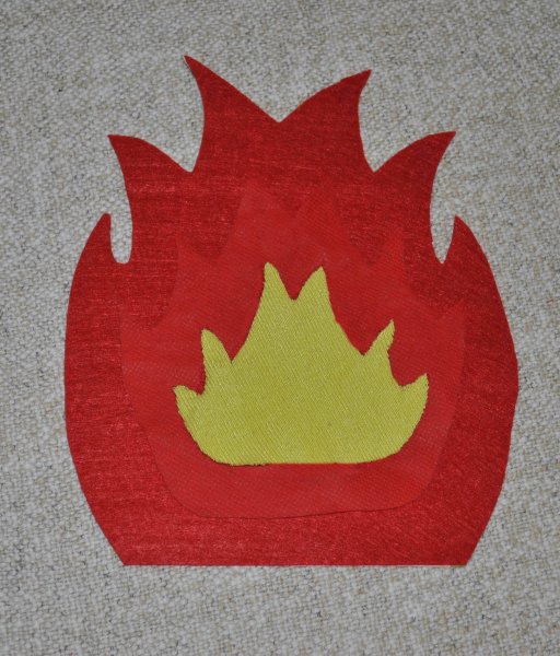 Аппликация костер