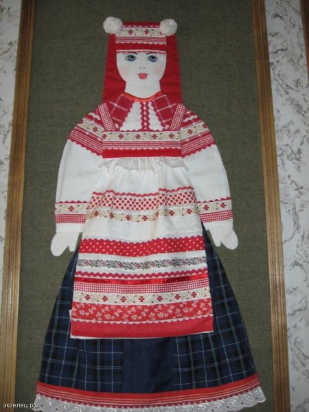 Аппликация русский народный костюм