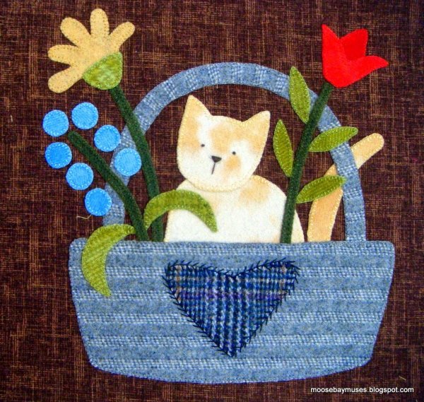 Аппликация из ткани