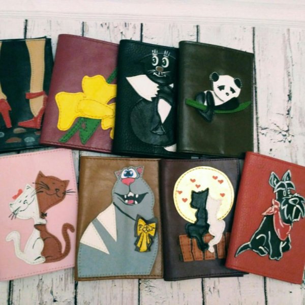 Аппликация из кожзама