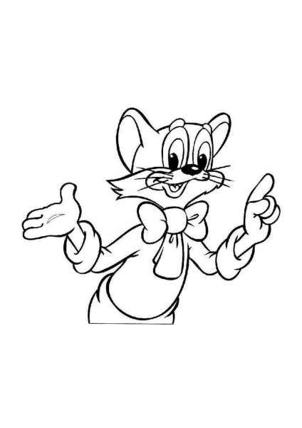 Кот Леопольд раскраска