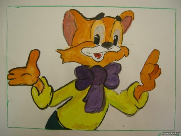 Кот Леопольд аппликация