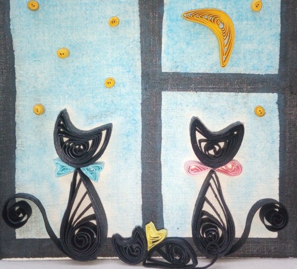 Аппликация кошка