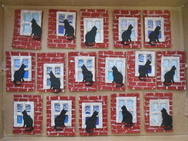 Кошки на окошке старшая группа