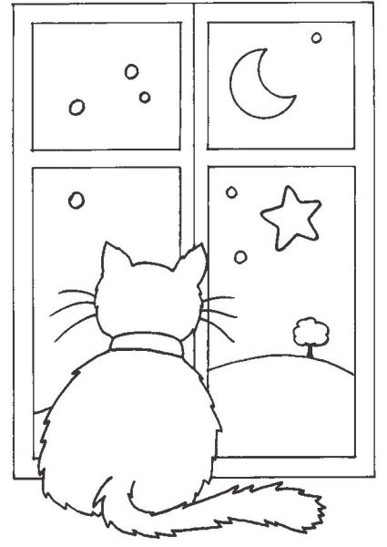 Аппликация на окно новый год