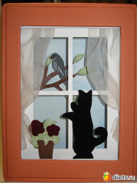 Аппликация на тему окно