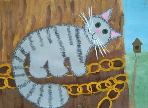 Кот ученый аппликация из бумаги