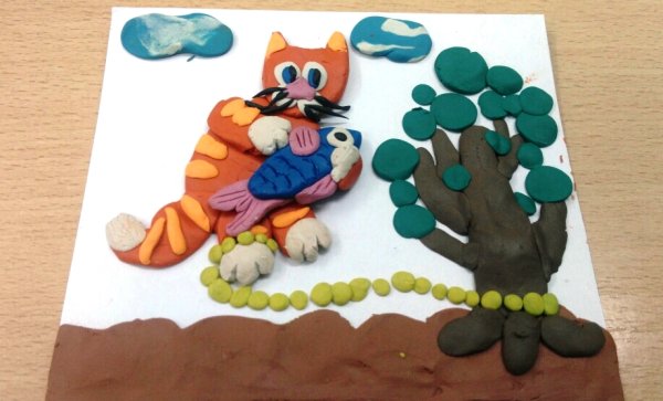 Кот ученый поделка