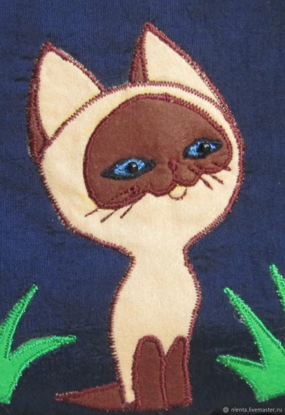 Аппликация из ткани