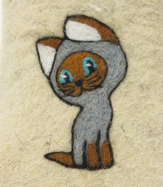 Котенок Гав из пластилина