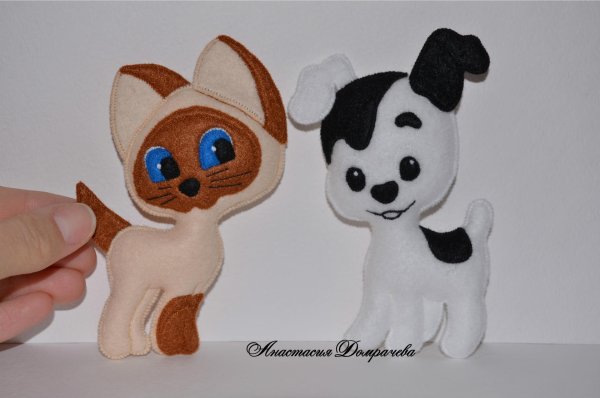 Щенок из фетра