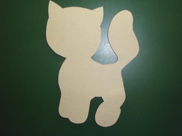 Кошка аппликация для детей