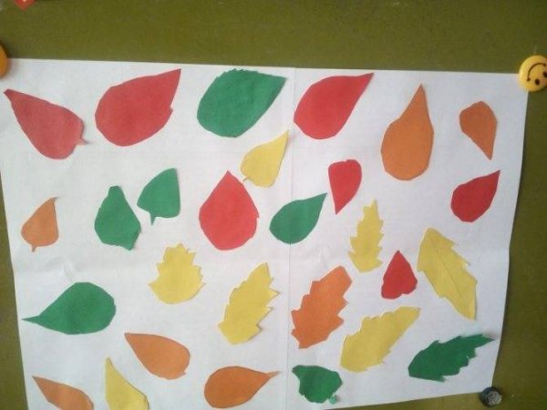 Аппликация осенний ковер в подготовительной группе