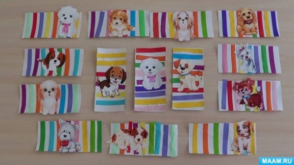 Полосатый коврик аппликация в средней группе