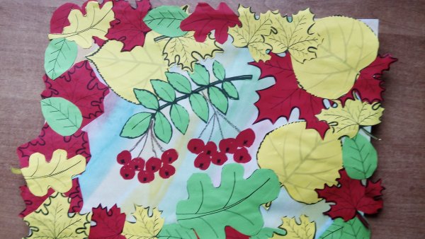 Аппликаияосеннний ковер