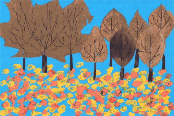 Аппликация листопад