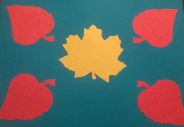 Аппликация осенний ковер в подготовительной группе