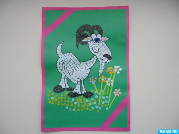 Аппликация коза