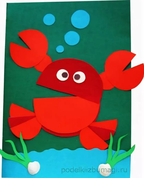 Аппликация из кругов