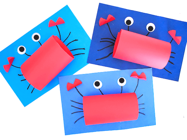 Краб аппликация для детей