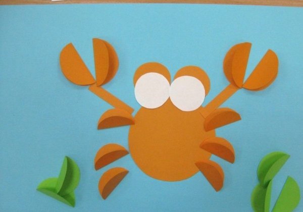 Аппликация из кругов