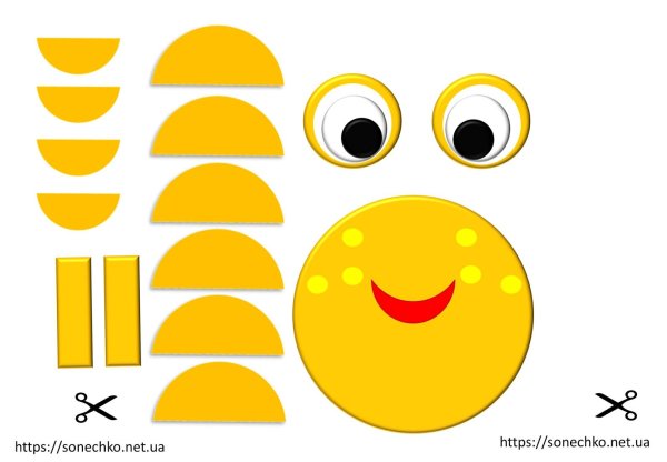 Крабик из кругов аппликация